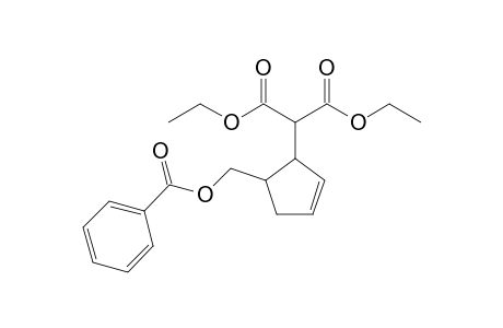 Diethyl 2-(5-Benzoyloxymethylcyclopent-2-en-1-yl)propan-1,3-dioate