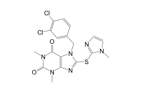 1H-purine-2,6-dione, 7-[(3,4-dichlorophenyl)methyl]-3,7-dihydro-1,3-dimethyl-8-[(1-methyl-1H-imidazol-2-yl)thio]-