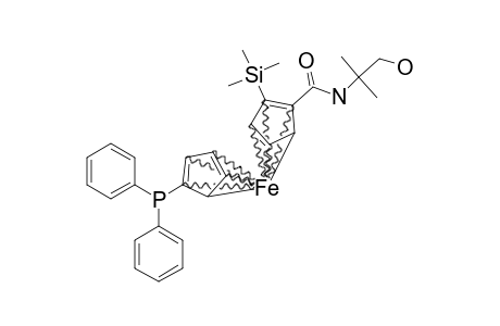 1-DIPHENYLPHOSPHINO-1'-[N-(1,1-DIMETHYL-2-HYDROXYETHYL)-AMINO]-2'-[R-(P)]-(TRIMETHYLSILYL)-FERROCENE