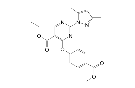 ethyl 2-(3,5-dimethyl-1H-pyrazol-1-yl)-4-[4-(methoxycarbonyl)phenoxy]-5-pyrimidinecarboxylate