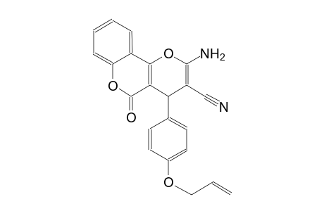 4H,5H-pyrano[3,2-c][1]benzopyran-3-carbonitrile, 2-amino-5-oxo-4-[4-(2-propenyloxy)phenyl]-