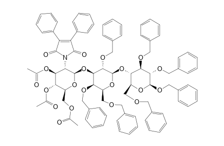 #5B;BENZYL-3,4,6-TRI-O-ACETYL-2-DEOXY-2-DIPHENYLMALEIMIDO-BETA-D-GLUCOPYRANOSYL-(1->3)-2,4,6-TRI-O-BENZYL-BETA-D-GALACTOPYRANOSYL-(1->4)-2,3,6-TRI-O-BENZYL-BET