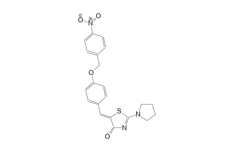 (5Z)-5-{4-[(4-nitrobenzyl)oxy]benzylidene}-2-(1-pyrrolidinyl)-1,3-thiazol-4(5H)-one
