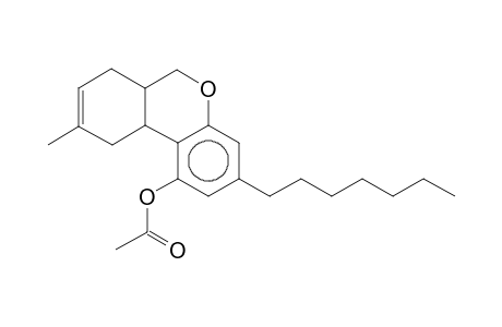 Acetic acid, 3-heptyl-9-methyl-6a,7,10,10a-tetrahydro-6H-benzo[c]chromen-1-yl ester