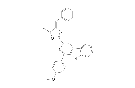 2-[1-(4-METOXYPHENYL)-9H-BETA-CARBOLIN-3-YL]-4-BENZYLIDENE-4H-OXAZOL-5-ONE