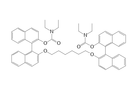 1,6-Bis{(S(a)-2'-[2-(N,N-diethylcarbamoyloxy)-1,1'-binaphthyl]oxy}hexane