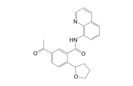 5-Acetyl-N-(quinolin-8-yl)-2-(tetrahydrofuran-2-yl)benzamide