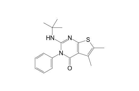 2-(tert-Butylamino)-5,6-dimethyl-3-phenylthieno[2,3-d]pyrimidin-4(3H)-one