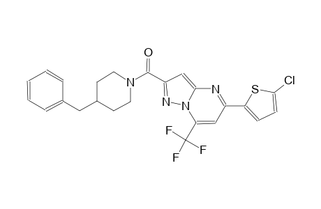 2-[(4-benzyl-1-piperidinyl)carbonyl]-5-(5-chloro-2-thienyl)-7-(trifluoromethyl)pyrazolo[1,5-a]pyrimidine
