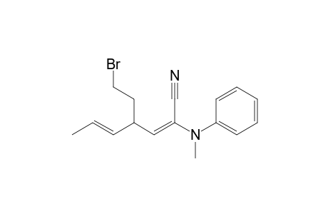 (2E,5E)-4-(2-bromoethyl)-2-(N-methylanilino)hepta-2,5-dienenitrile