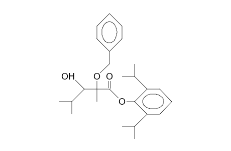 (2RS, 3RS)-2-Benzyloxy-3-hydroxy-2,4-diisopropyl-pentanoic acid2',6'-dimethyl-phenyl ester