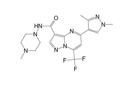 5-(1,3-dimethyl-1H-pyrazol-4-yl)-N-(4-methyl-1-piperazinyl)-7-(trifluoromethyl)pyrazolo[1,5-a]pyrimidine-3-carboxamide