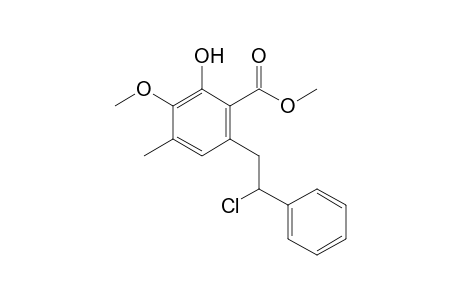 Methyl 6-(2-chloro-2-phenylethyl)-2-hydroxy-3-methoxy-4-methylbenzoate