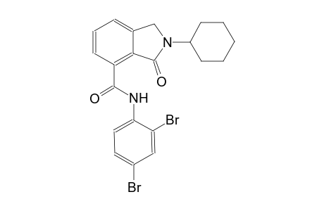 1H-isoindole-4-carboxamide, 2-cyclohexyl-N-(2,4-dibromophenyl)-2,3-dihydro-3-oxo-