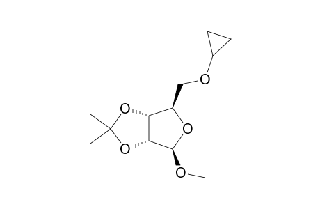 METHYL-5-O-CYCLOPROPYL-2,3-O-ISOPROPYLIDENE-BETA-D-RIBOFURANOSIDE