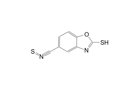 2-benzoxazolethiol, 5-[(sulfidoazanylidyne)methyl]-