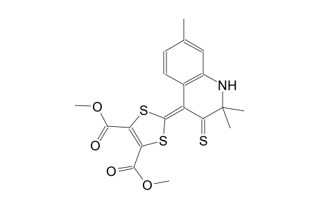 1,3-dithiole-4,5-dicarboxylic acid, 2-(2,3-dihydro-2,2,7-trimethyl-3-thioxo-4(1H)-quinolinylidene)-, dimethyl ester