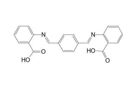 2-{[(4-{[(2-carboxyphenyl)imino]methyl}phenyl)methylidene]amino}benzoic acid