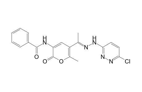 (E)-2-(Benzoylamino)-3-[1-(6-chloro-3-pyridazin-6-yl)-3,5-dimethyl-1H-pyrazol-4-yl]propenoic acid
