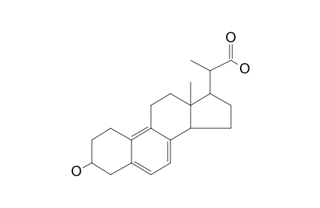 2-[3.beta.-Hydroxy-5,7,9-estratrien-17-yl]propionic acid