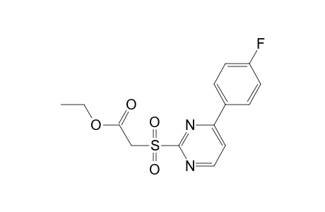 2-[4-(4-fluorophenyl)pyrimidin-2-yl]sulfonylacetic acid ethyl ester