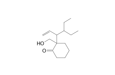 2-(Hydroxymethyl)-2-[1'-(1''-ethylpropyl)-2'-propenyl]cyclohexanone
