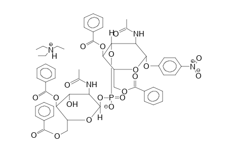 PARA-NITROPHENYL 2-ACETAMIDO-3-(2-ACETAMIDO-4,6-DI-O-BENZOYL-2-DEOXY-ALPHA-D-GLUCOPYRANOSYLPHOSPHO)-4,6-DI-O-BENZOYL-2-DEOXY-BETA-D-GLUCOPYRANOSIDE,TRIETHYLAMMONIUM SALT