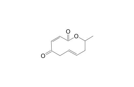 (4E,8Z)-2-methyl-3,6-dihydro-2H-oxecin-7,10-dione