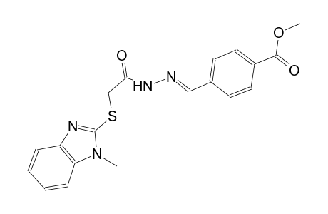 benzoic acid, 4-[(E)-[[[(1-methyl-1H-benzimidazol-2-yl)thio]acetyl]hydrazono]methyl]-, methyl ester