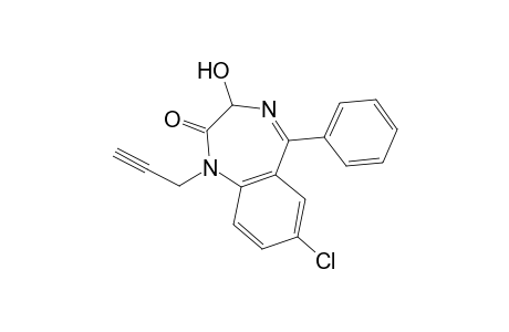 7-Chloro-3-hydroxy-5-phenyl-1-(2-propynyl)-1,3-dihydro-2H-1,4-benzodiazepin-2-one