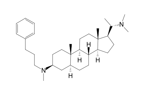 20-(N,N-Dimethylamino)-3.beta.-[N-(3'-phenylpropyl)]-N-(methylamino))-pregnane