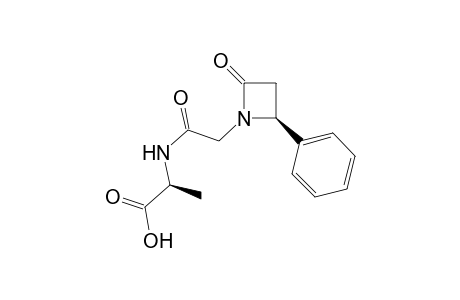 [2-(<S>-2'-Oxo-4'-phenylazetidin-1'-yl)acetyl]-L-alanine