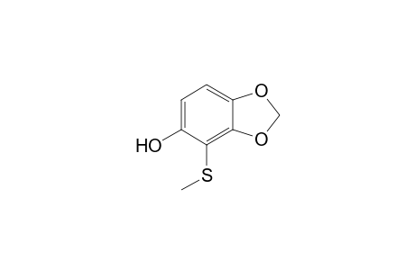 4-[Methylthio]-5-hydroxy-1,3-benzodioxole