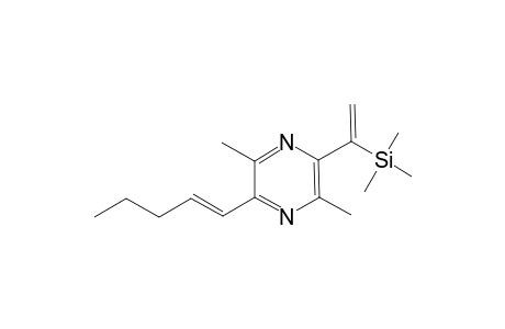 3,6-Dimethyl-2-(trimethylsilyl)ethen-2-yl)-5-(1-pentenyl)pyrazine