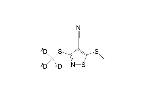 3-Trideuteriomethylthio-4-cyano-5-methylthio-isothiazole