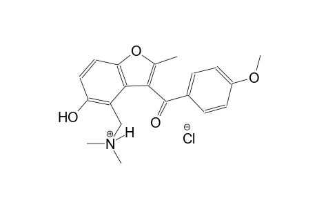 4-benzofuranmethanaminium, 5-hydroxy-3-(4-methoxybenzoyl)-N,N,2-trimethyl-, chloride