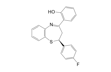 (S) 2-(4-Fluorophenyl)-4-(2-hydroxyphenyl)-2,3-dihydro-1,5-benzothiazepine