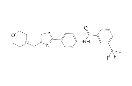 N-{4-[4-(morpholin-4-ylmethyl)-1,3-thiazol-2-yl]phenyl}-3-(trifluoromethyl)benzamide