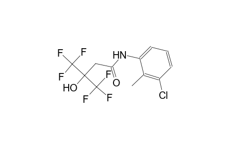 N-(3-chloro-2-methylphenyl)-4,4,4-trifluoro-3-hydroxy-3-(trifluoromethyl)butanamide