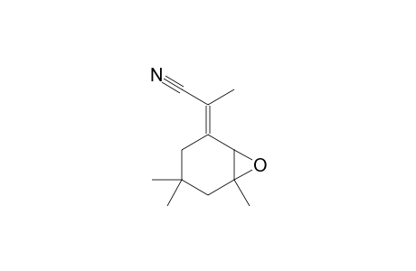 (2E)-2-(4,4,6-trimethyl-7-oxabicyclo[4.1.0]heptan-2-ylidene)propanenitrile