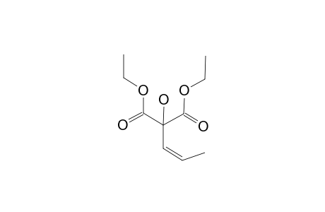 2-hydroxy-2-[(Z)-prop-1-enyl]malonic acid diethyl ester