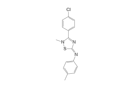 Benzenamine, N-[3-(4-chlorophenyl)-2-methyl-1,2,4-thiadiazol-5(2H)-ylidene]-4-methyl-
