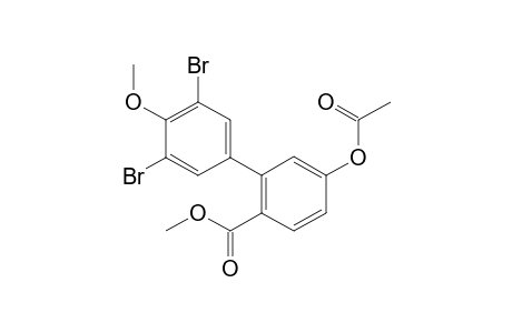 Methyl 5-(Acetyloxy)-3',5'-dibromo-4'-methoxybiphenyl-2-carboxylate