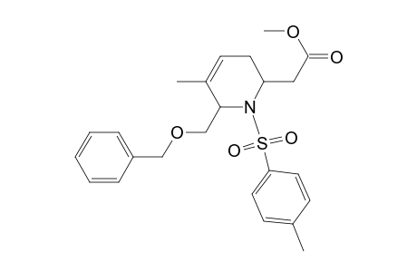 Methyl cis-2-(Benzyloxymethyl)-1-tosyl-3-methyl-tetrahydropyridin-6-ylethanoate