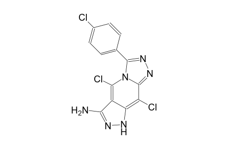 8H-pyrazolo[3,4-d][1,2,4]triazolo[4,3-a]pyridin-6-amine, 5,9-dichloro-3-(4-chlorophenyl)-