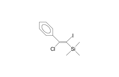 (E)-A-Chloro-B-iodo-B-trimethylsilyl-styrene