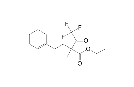 Ethyl 4,4,4-Trifluoro-2-[2-(1-cyclohexenyl)ethyl]-2-methyl-3-oxobutanoate
