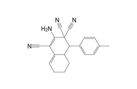2-Amino-4-(4-methylphenyl)-4a,5,6,7-tetrahydro-1,3,3(4H)-naphthalenetricarbonitrile