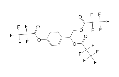 4-(1,2-Bis[(2,2,3,3,3-pentafluoropropanoyl)oxy]ethyl)phenyl 2,2,3,3,3-pentafluoropropanoate