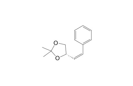 (4S)-2,2-dimethyl-4-[(Z)-2-phenylethenyl]-1,3-dioxolane